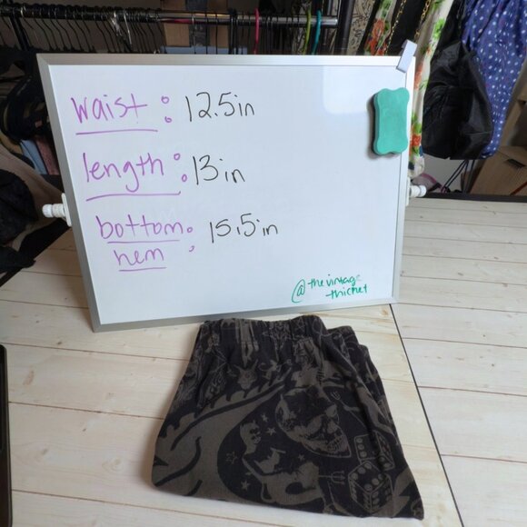 Kreepsville 666 Goat Head Mini Skirt Medium Stretch Cotton Spandex Goth - Picture 7 of 7